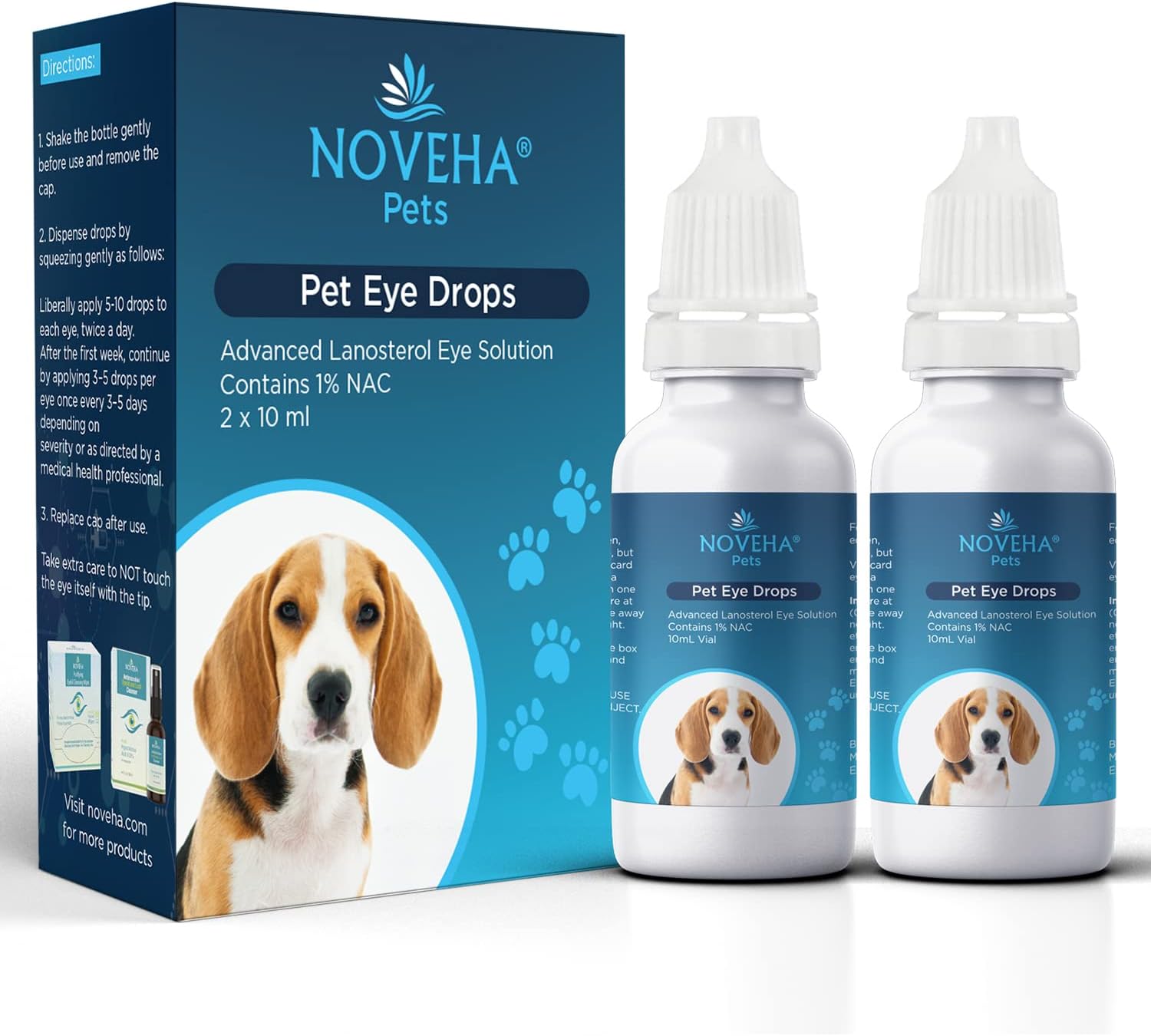 NOVEHA Cataract Drops for Pets - Gentle Eye Care for Animals
