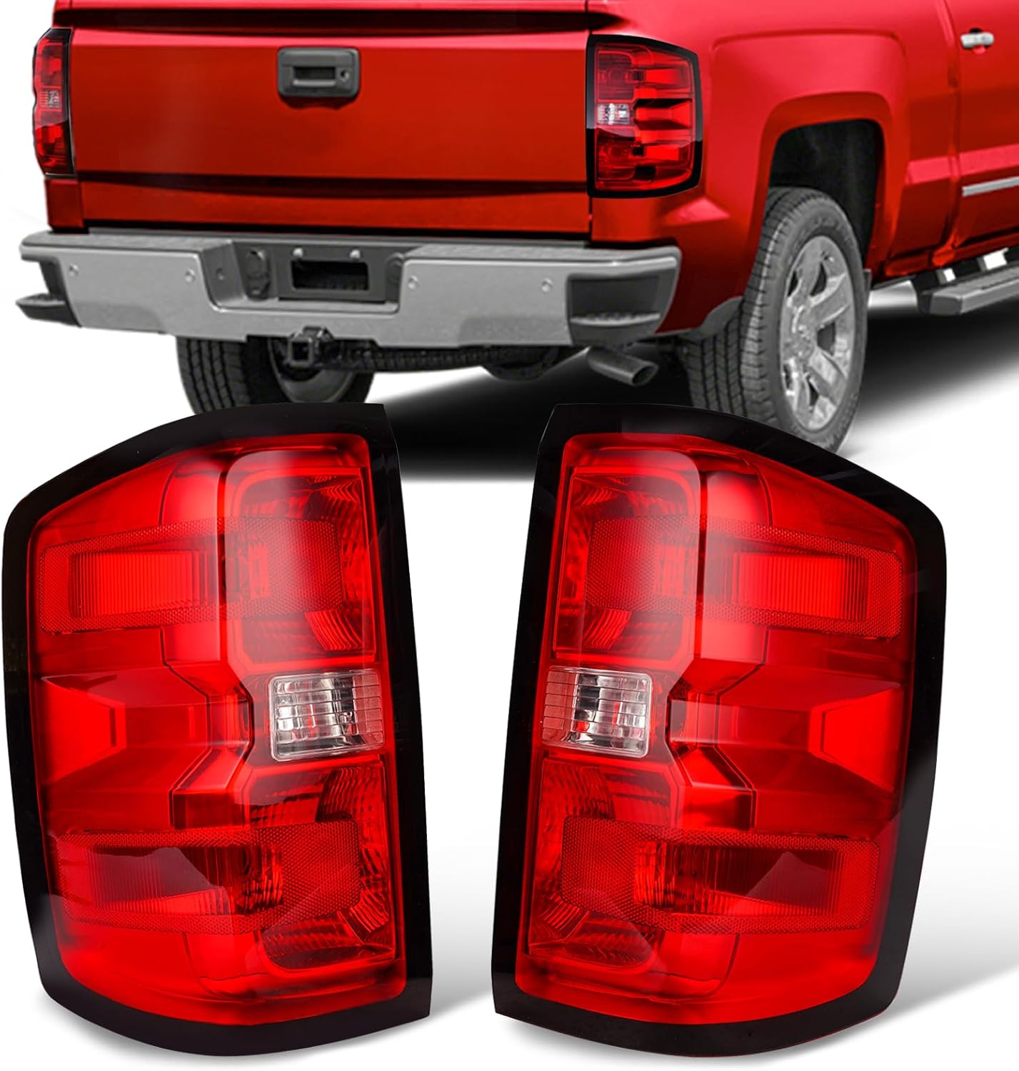 Tail Lights Assembly for Chevy Silverado 1500 2016-2018 Models
