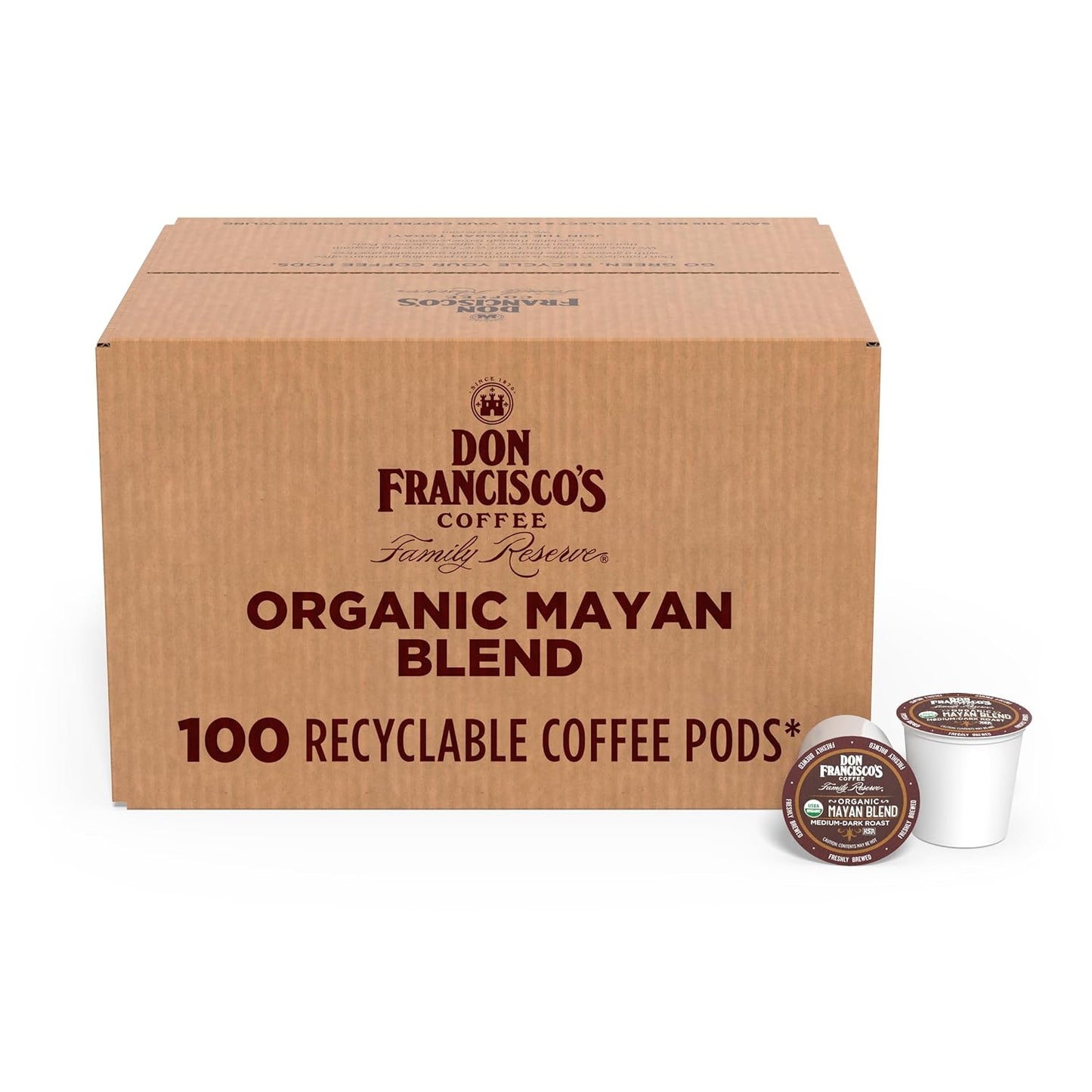 Don Francisco's Organic Mayan Blend Coffee Pods for Keurig Use