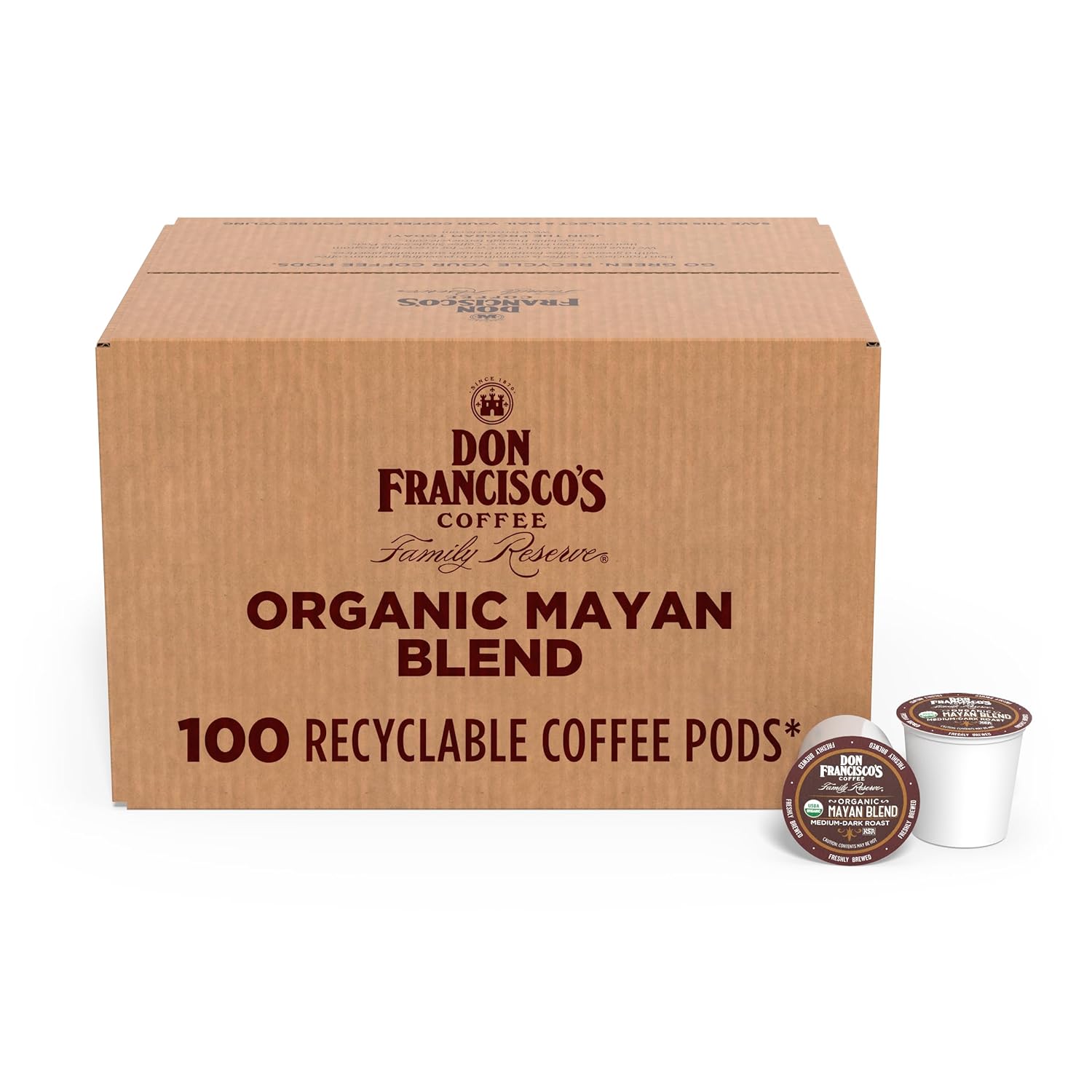 Don Francisco's Organic Mayan Blend Coffee Pods for Keurig Use