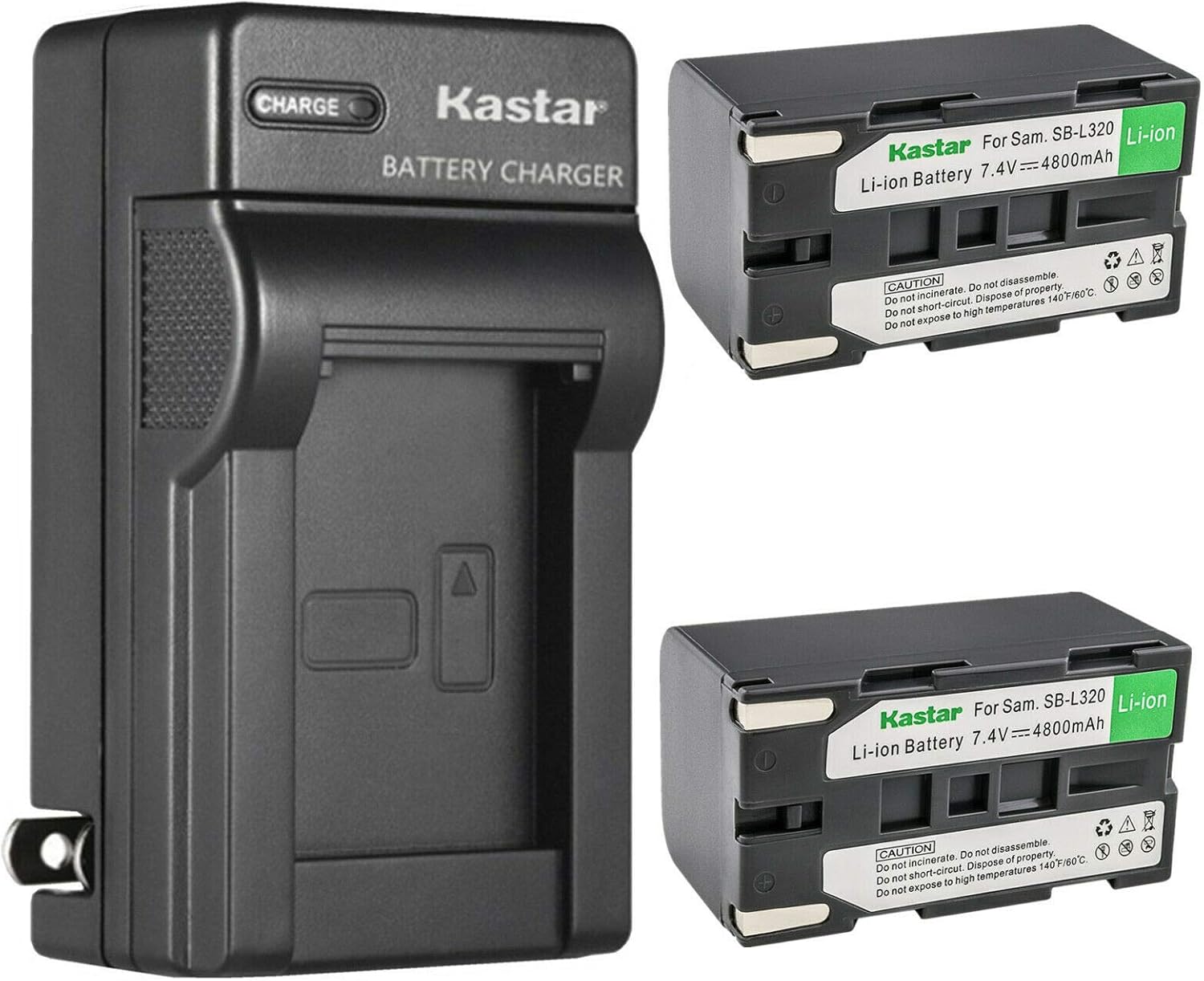 Kastar 2-Pack SB-L320 Battery and Charger for Mamiya Cameras