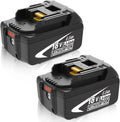 2-Pack 6.0Ah BL1860 Replacement 18V Lithium Battery - Long Run Time