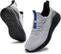 Mens Slip On Wide Walking Shoes Memory Foam - Lightweight Breathable