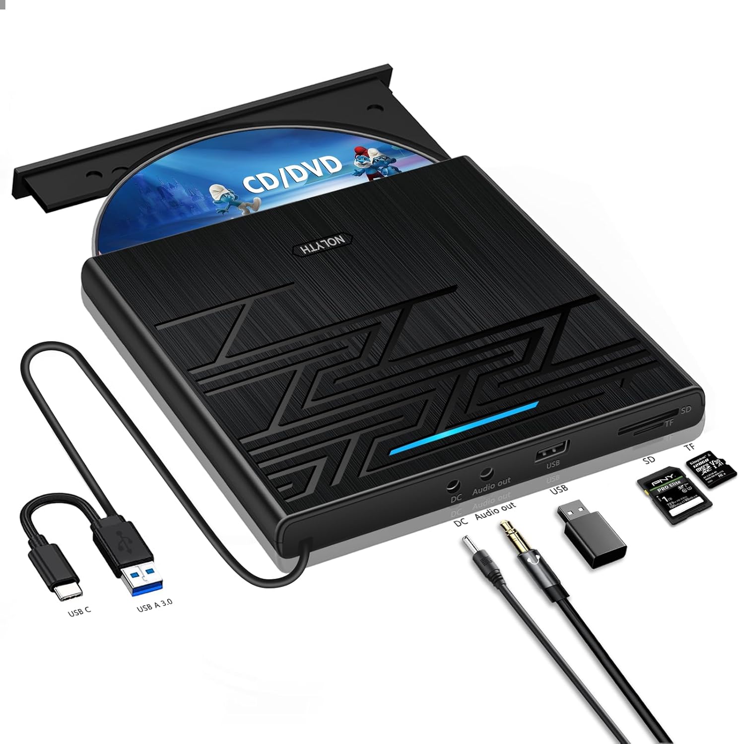 NOLYTH External DVD Drive for Mac - Portable SuperDrive