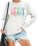Santa Claus Xmas Sweatshirt: Women's Festive Top