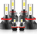 Compatible For Toyota 4Runner Fog Light Bulbs Pack of 6 - Bright 6000K
