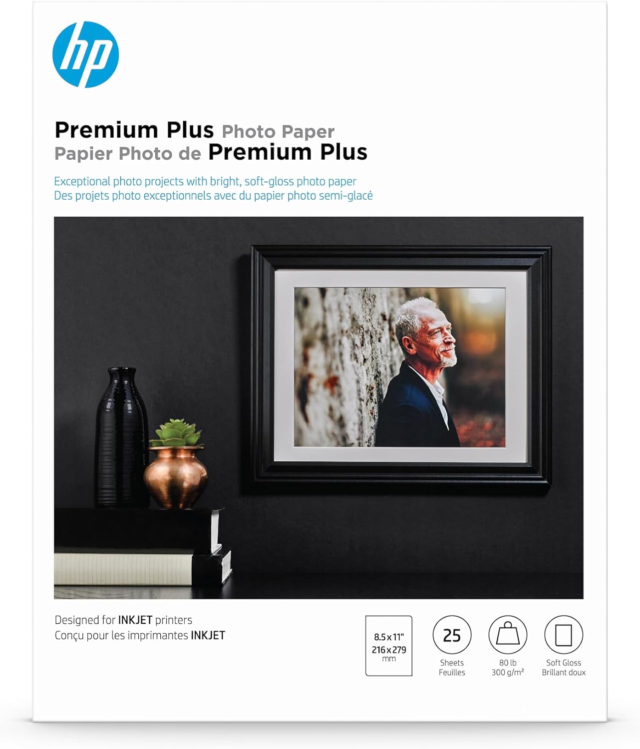 HP Premium Plus Satin Photo Paper - 25 Sheets