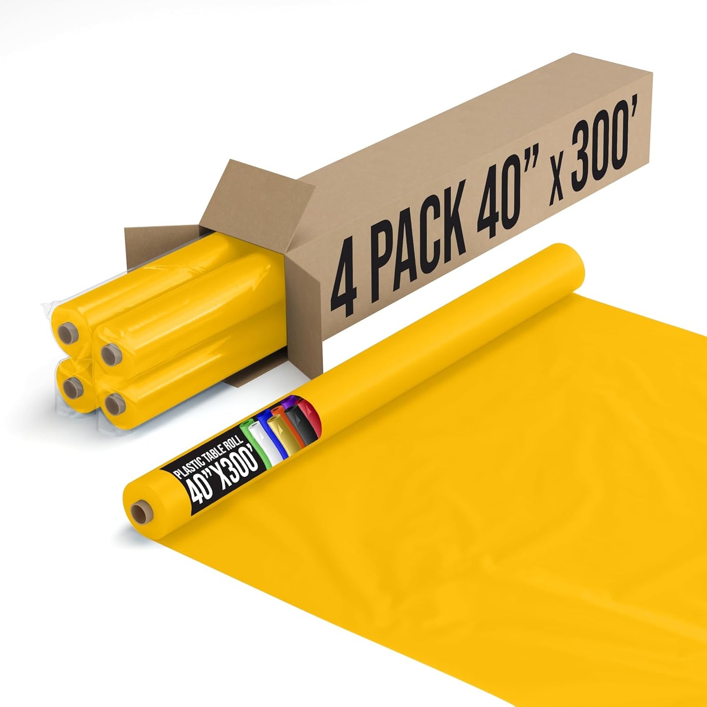 Premium Yellow Plastic Table Cover Roll for All Occasions