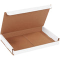 BOX USA 9in x 6in x 1in White Corrugated Mailers - Sturdy, Lightweight