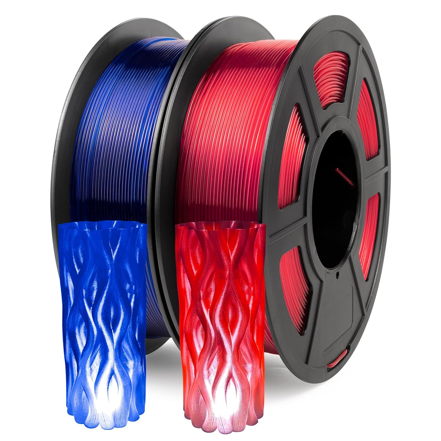 IEMAI Clear PETG Filament Bundle 2kg for Creative Projects