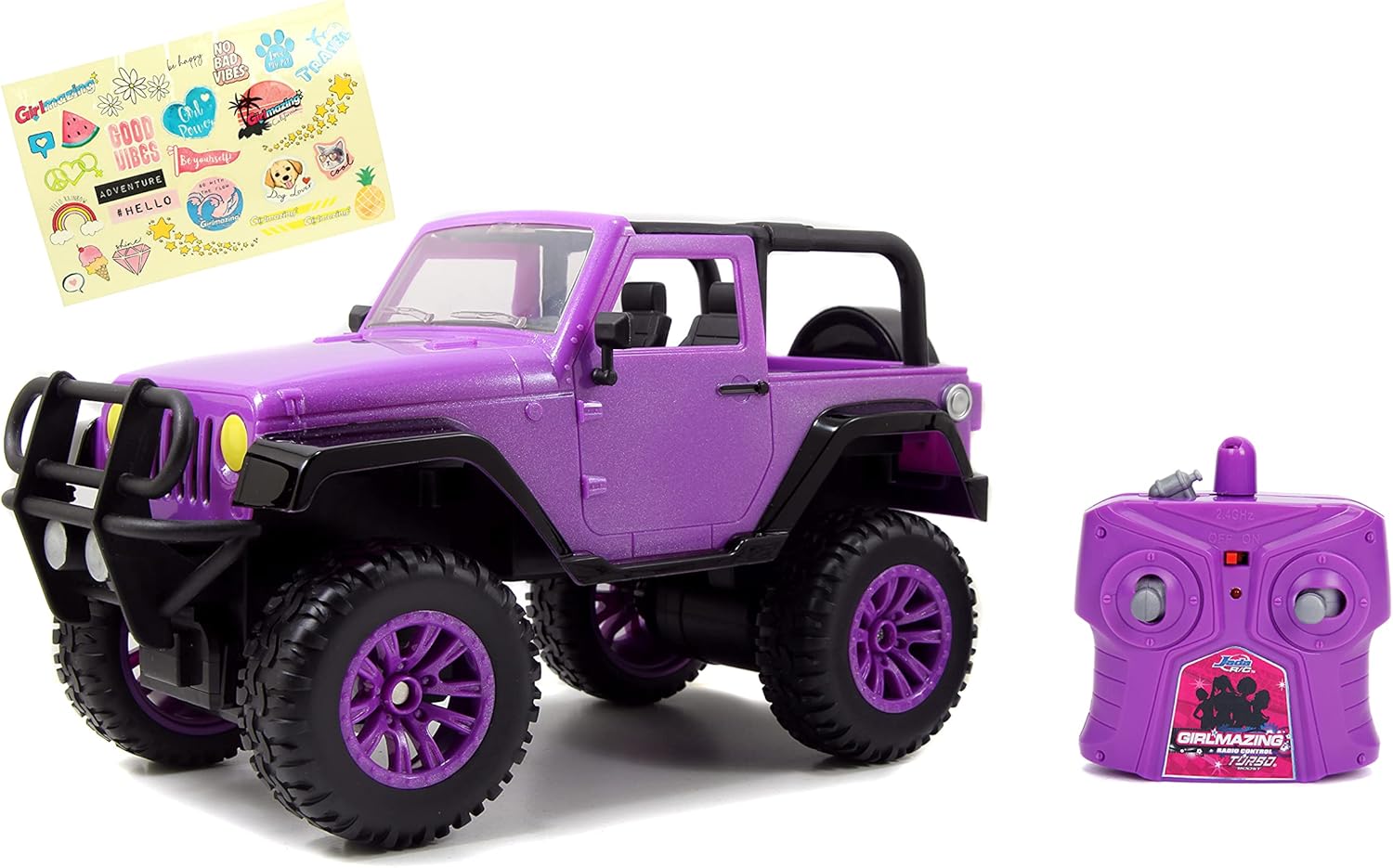 R/C Purple Jeep for Girls, 1:16 Scale - Jada Toys
