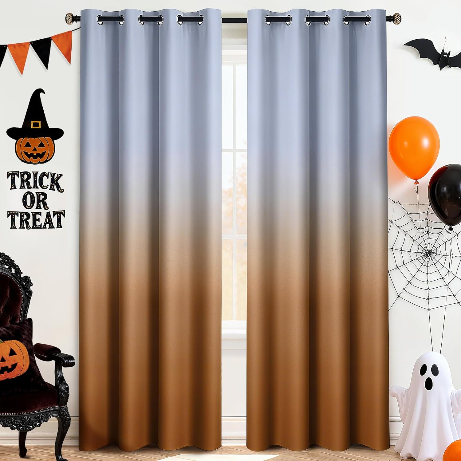 Yakamok Ombre Curtains 84 Inch Long for Stylish Home Decor