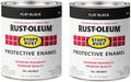 Stops Rust Brush On Paint Quart Flat Black - Durable Exterior Coat