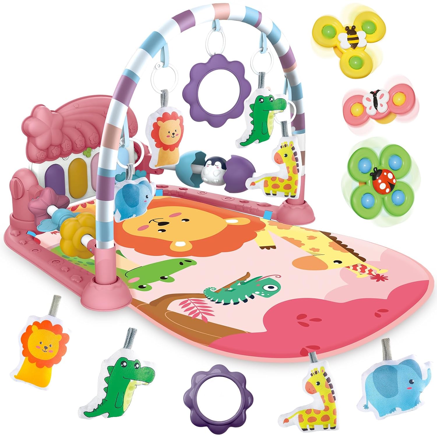 Baby Gyms Play Mats for Infants - Tummy Time Fun and Growth