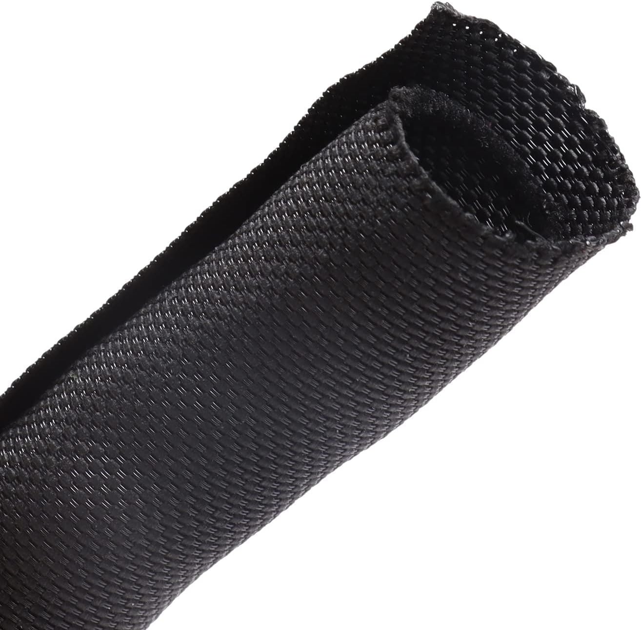 Braided Wiring Loom Black Mesh for Automotive Cable Management