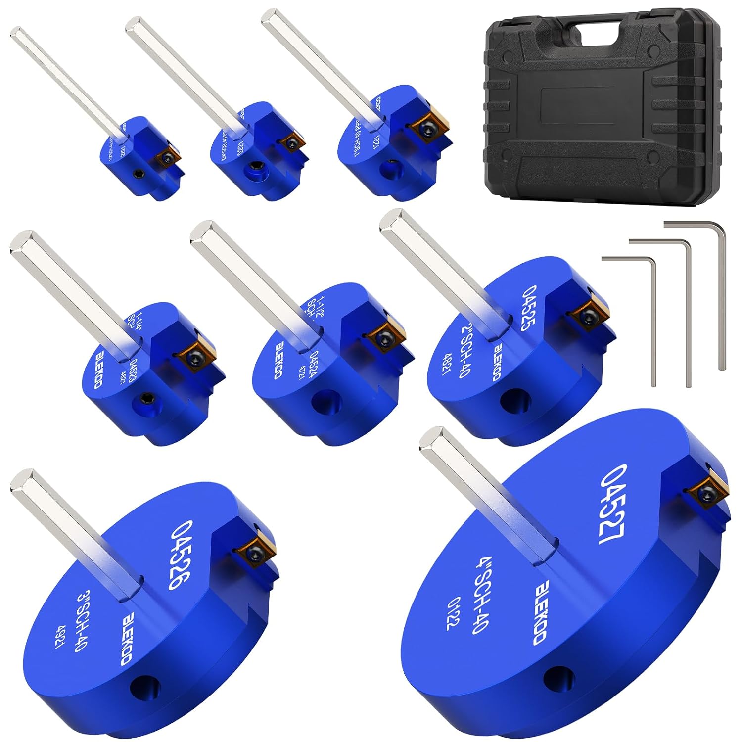 8PCS PVC Pipe Reamer Kit for Professional Plumbing Projects