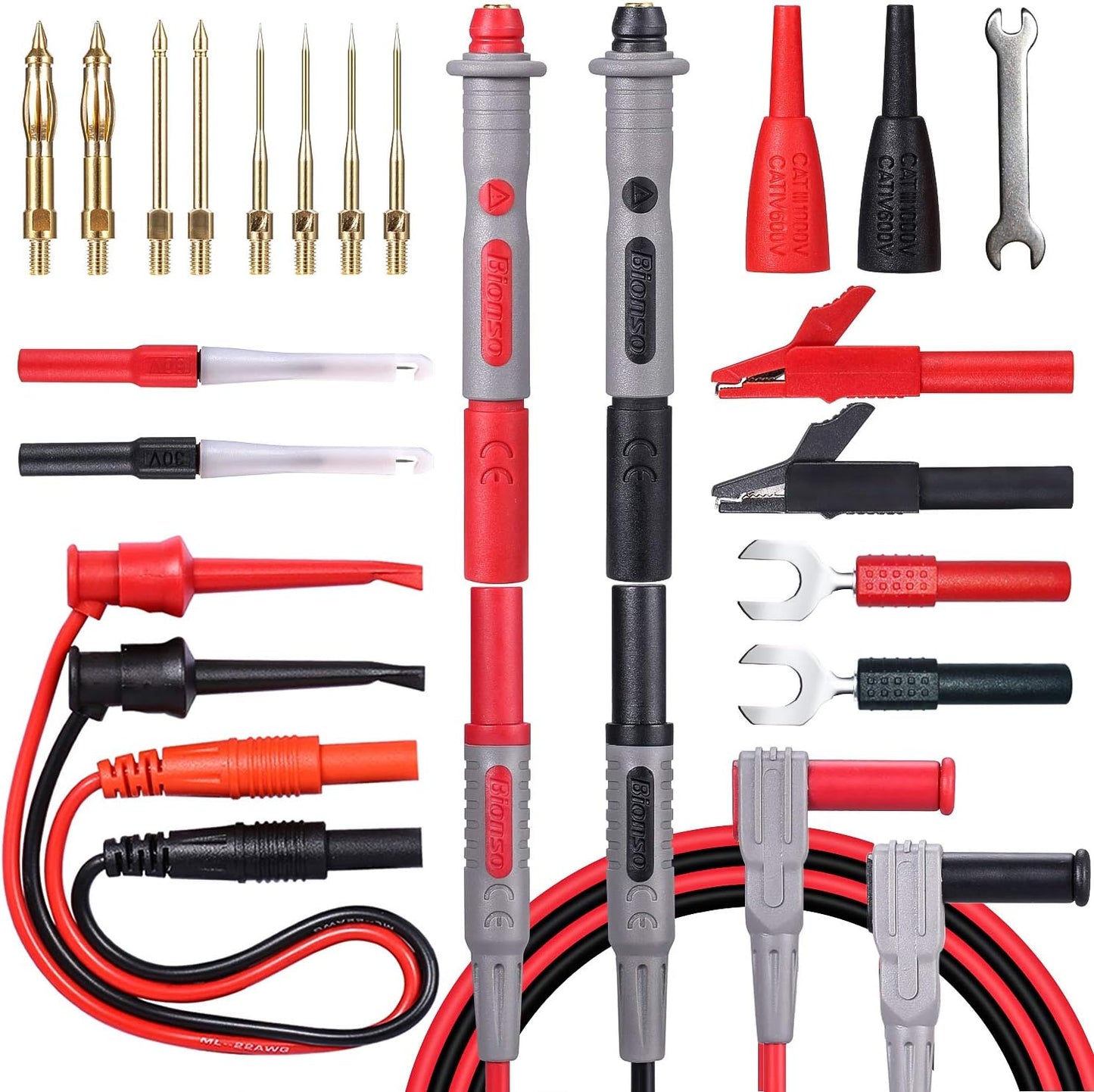 Bionso 25-Piece Multimeter Leads Kit for Accurate Testing