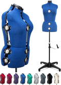 BHD BEAUTY Blue 13-Dial Adjustable Dress Form (Large) - Tailor Fit
