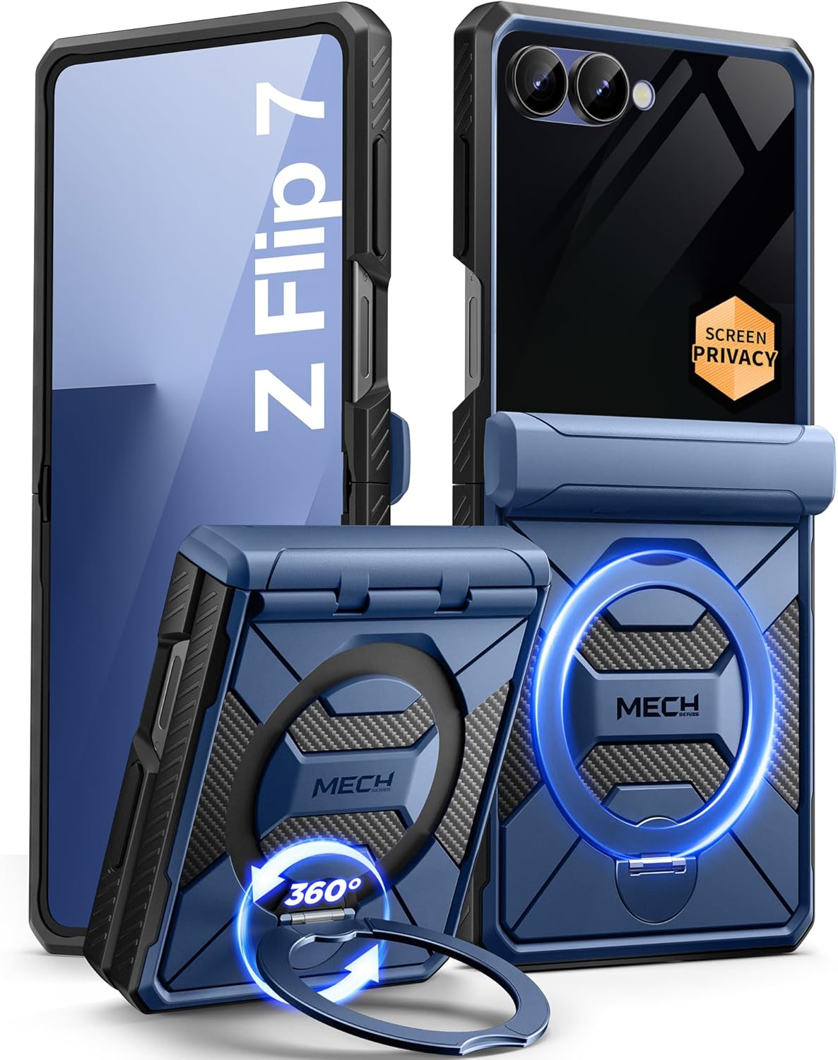 TONGATE 360 Spin Magnetic Stand for Samsung Galaxy Z Flip 7 Case