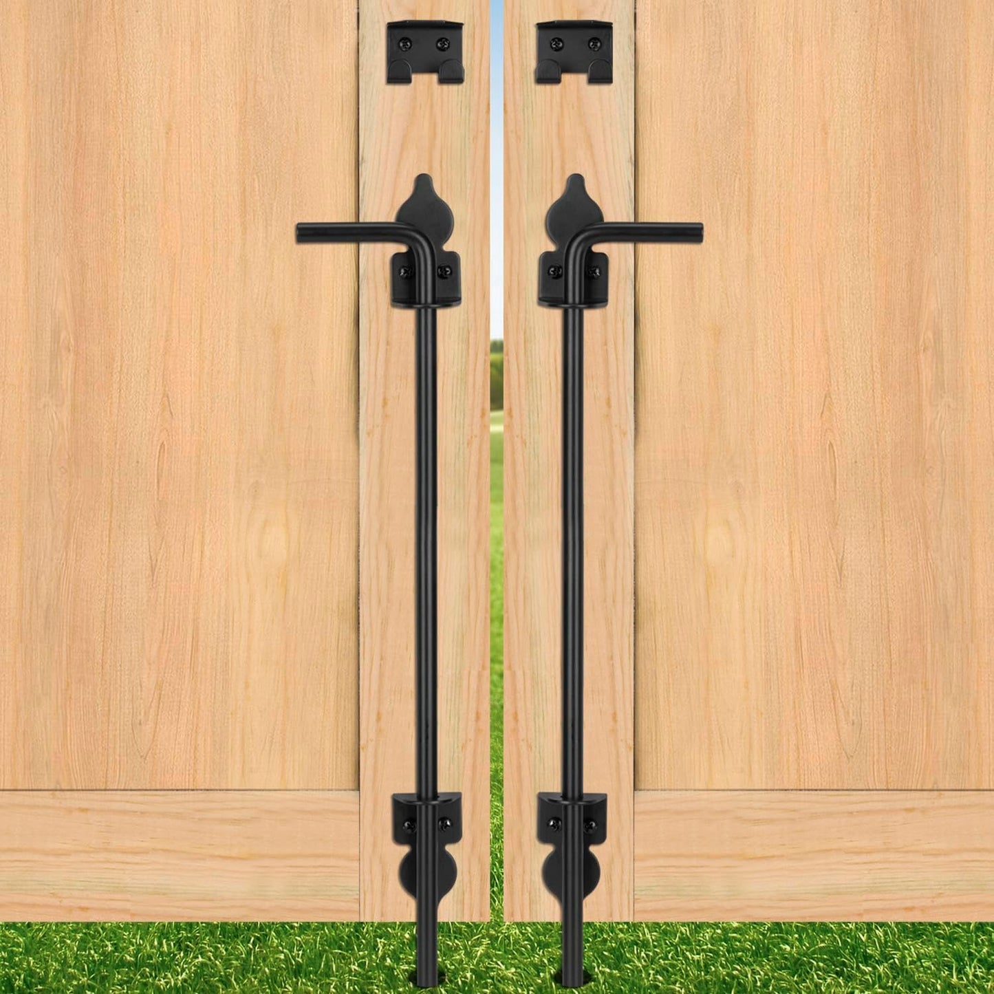 24 Inch Heavy Duty Cane Bolt Gate Drop Rod for Secure Fencing