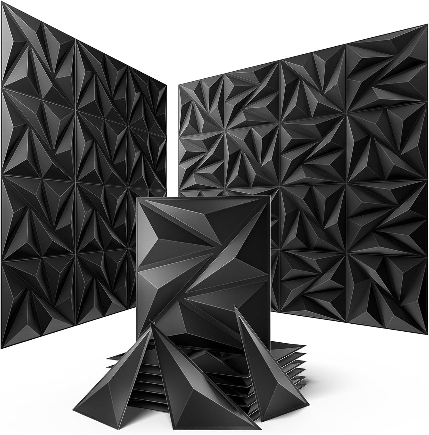 Sonicism 3D Wall Panels Upgrade 48 Pack for Creative Decor