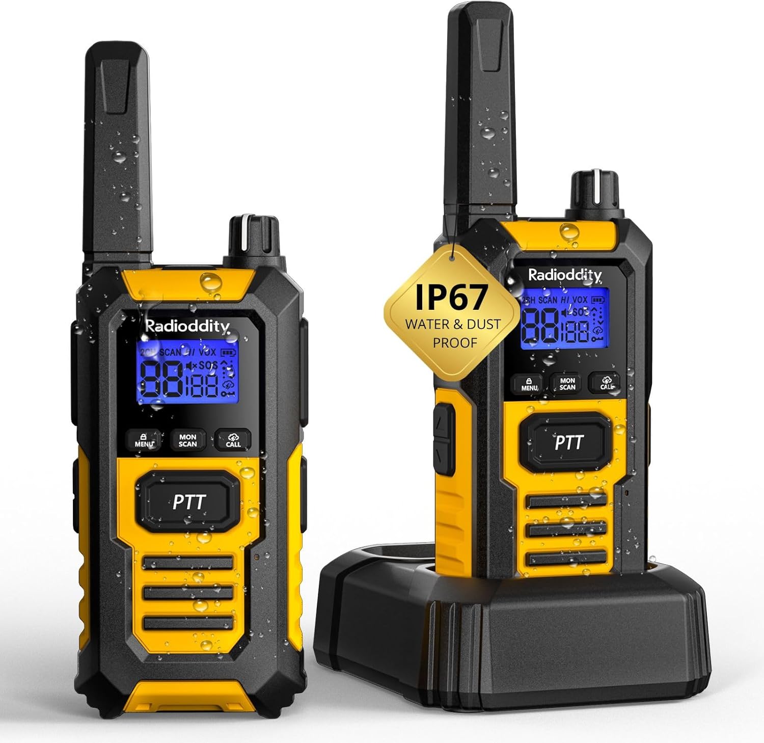 Radioddity HD-1 Walkie Talkies: Waterproof, Durable, Long Range