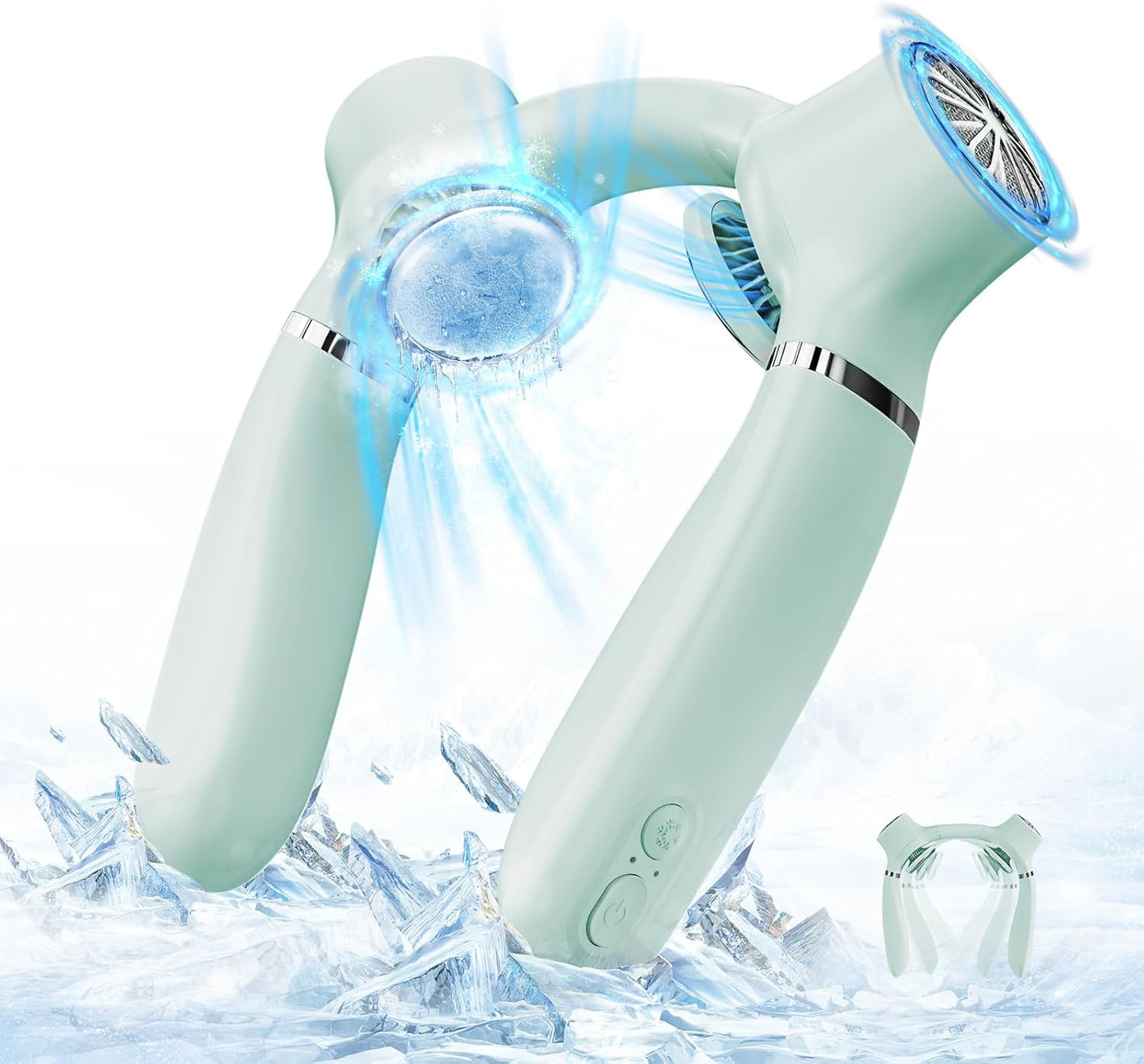 Portable Neck Fan with 360 Cooling - Stay Cool Anywhere!