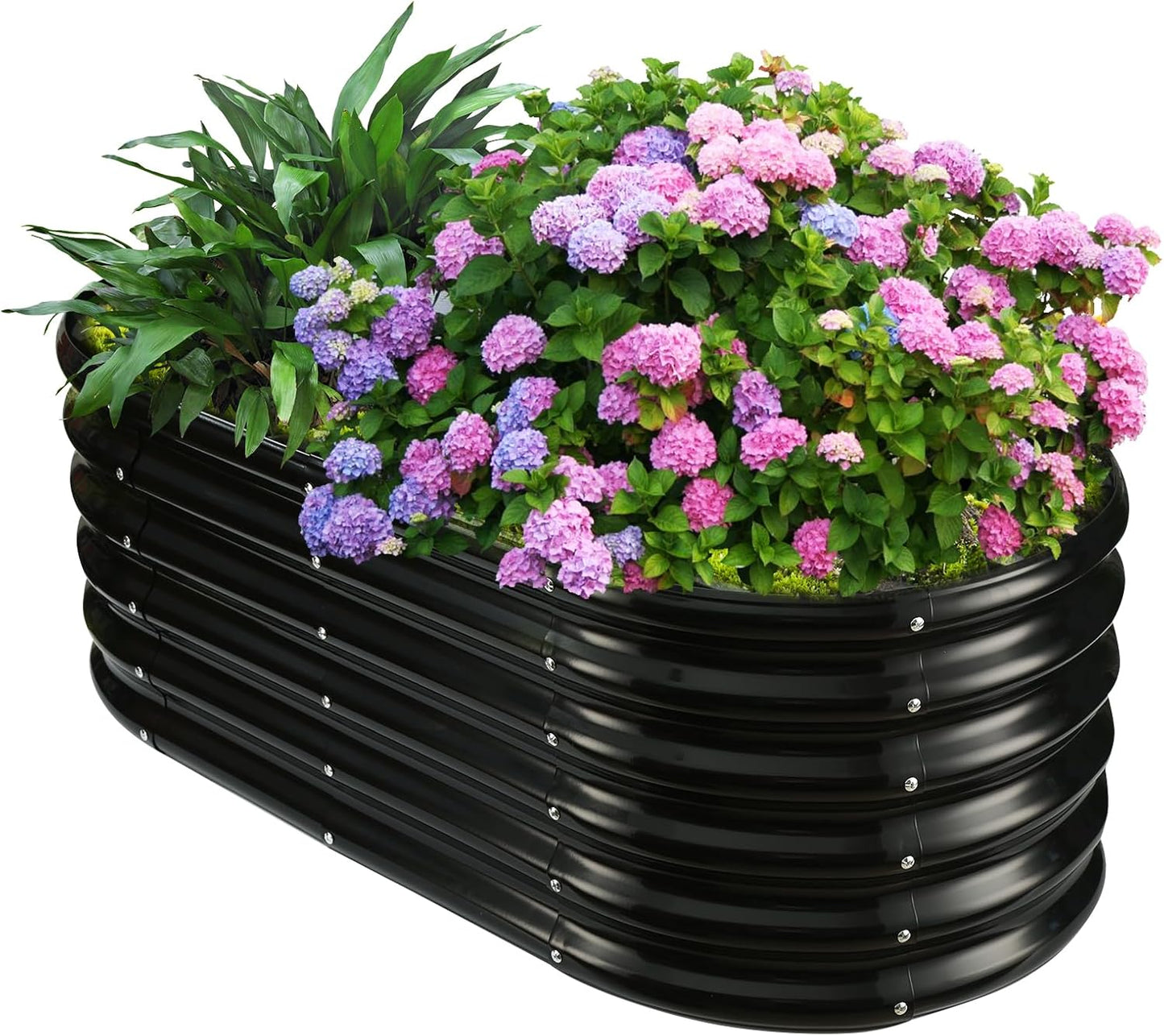 17 Inch Tall Outdoor Garden Raised Bed Kit for Flowers and Herbs