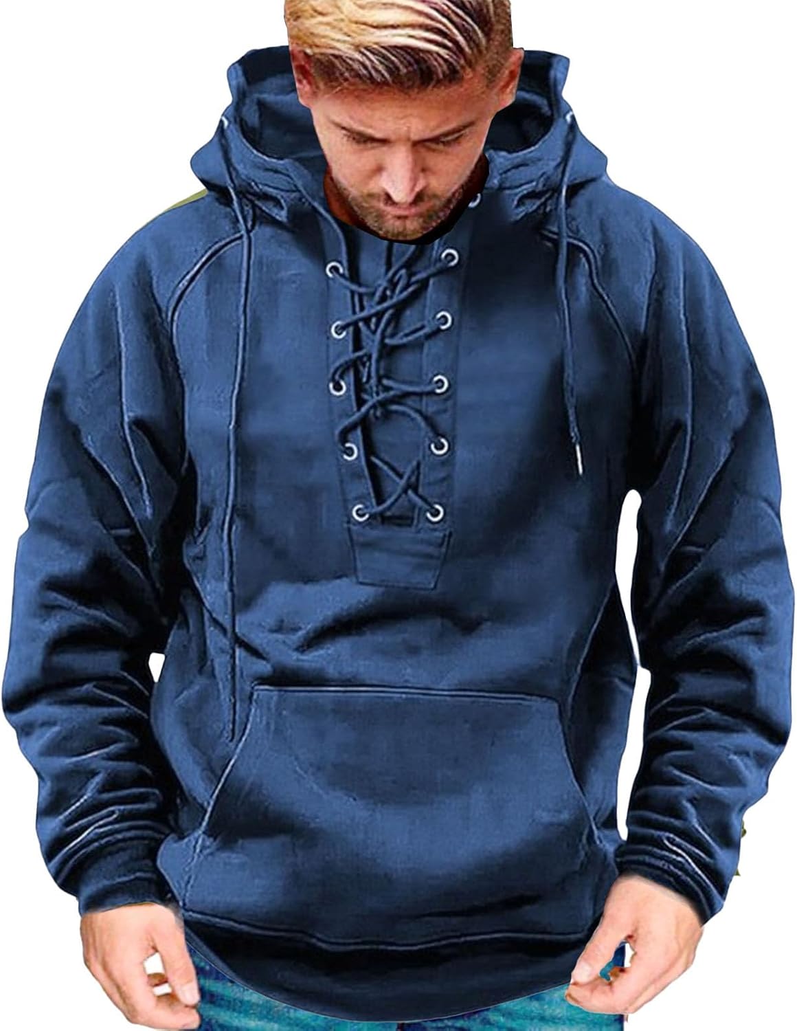 Oversize Aztec Hoodie with Kangaroo Pocket