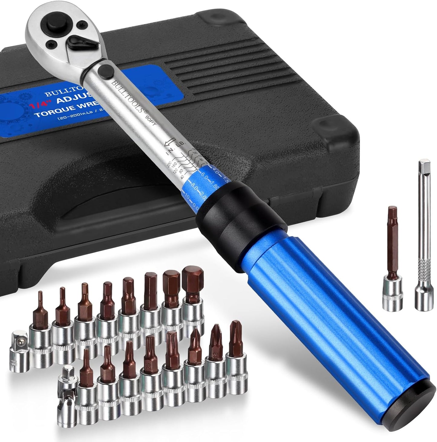 1/4 Inch Drive Click Torque Wrench Set for Precision Repairs