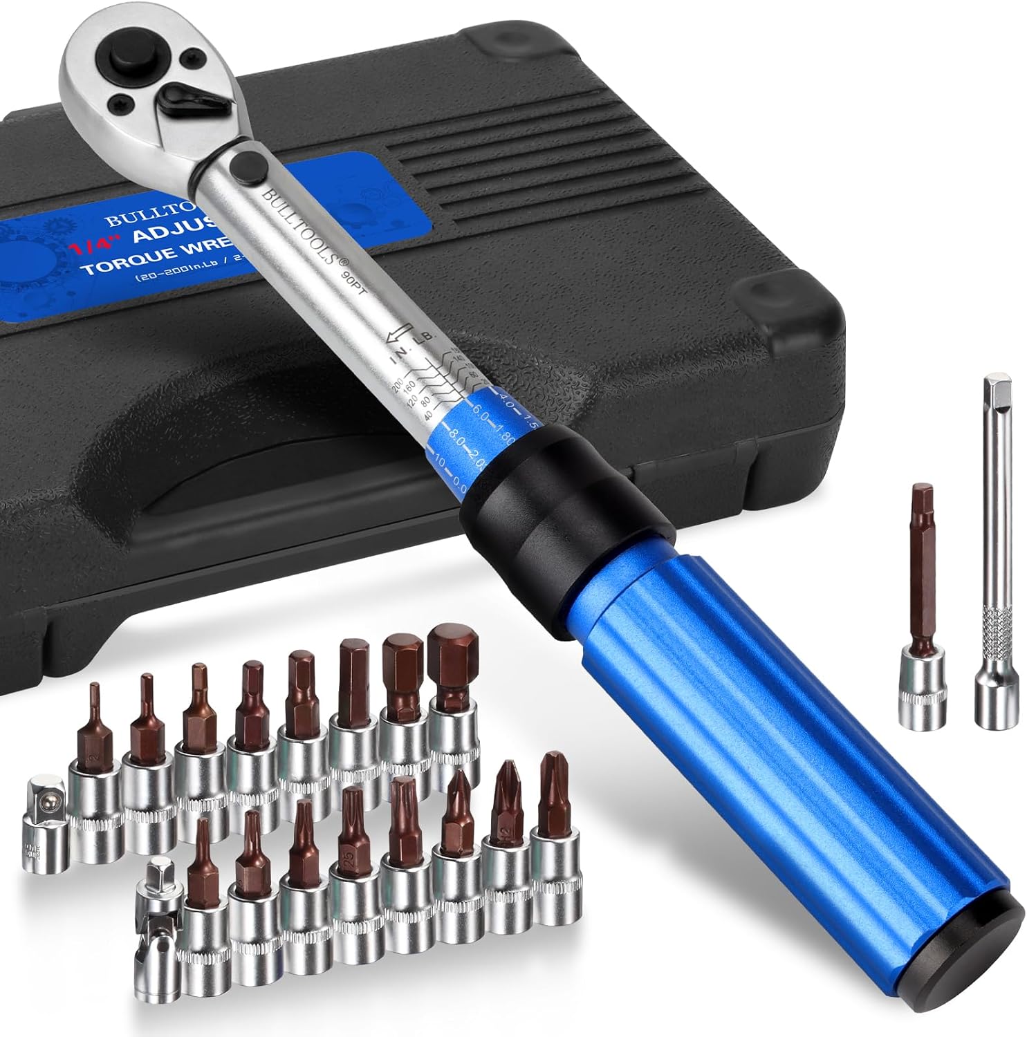 1/4 Inch Drive Click Torque Wrench Set for Precision Repairs