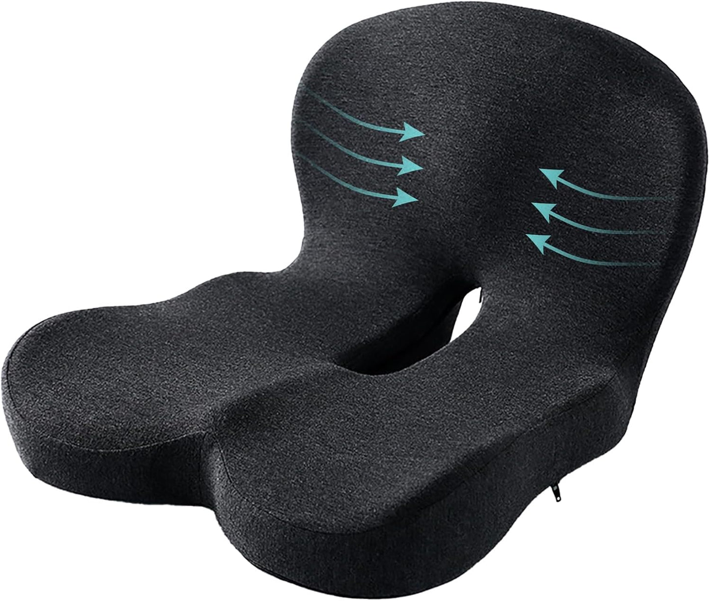 Memory Foam Seat Cushion for Truck Drivers and Office Chairs