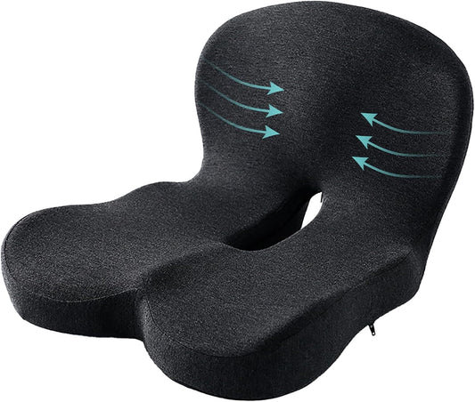 Memory Foam Seat Cushion for Truck Drivers and Office Chairs