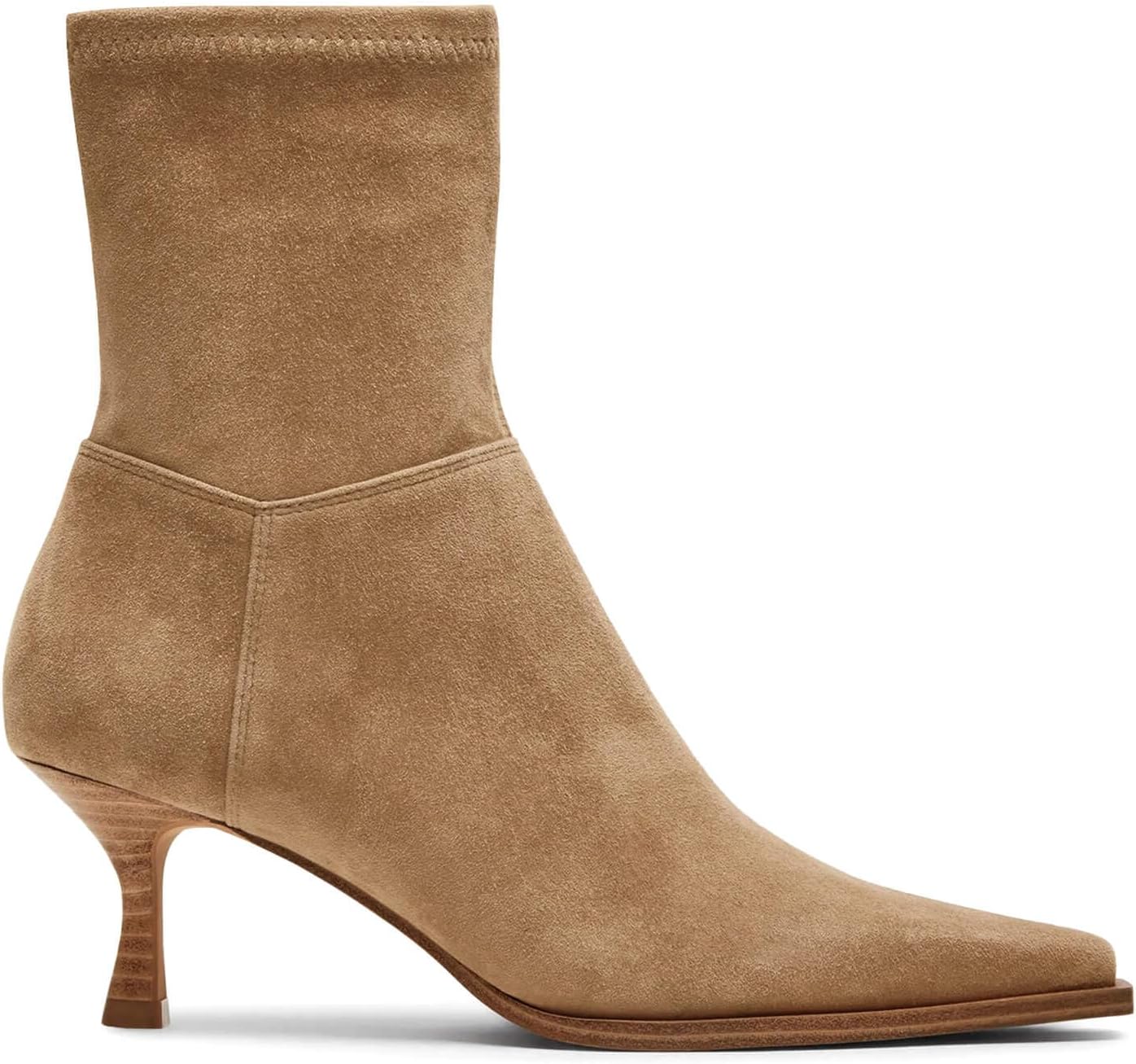Coutgo Womens Kitten Low Heel Ankle Boots for Fall Fashion