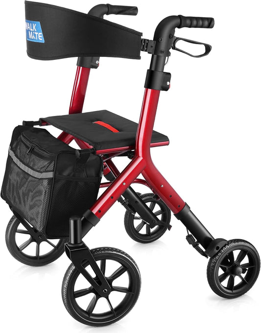 Rollator Walker for Seniors with Adjustable Height and Wheels