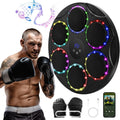 Music Boxing Machine with Gloves - LED Bluetooth Wall-Mounted Trainer
