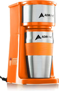 AdirChef Portable Mini Coffee Maker - Travel Mug Included!