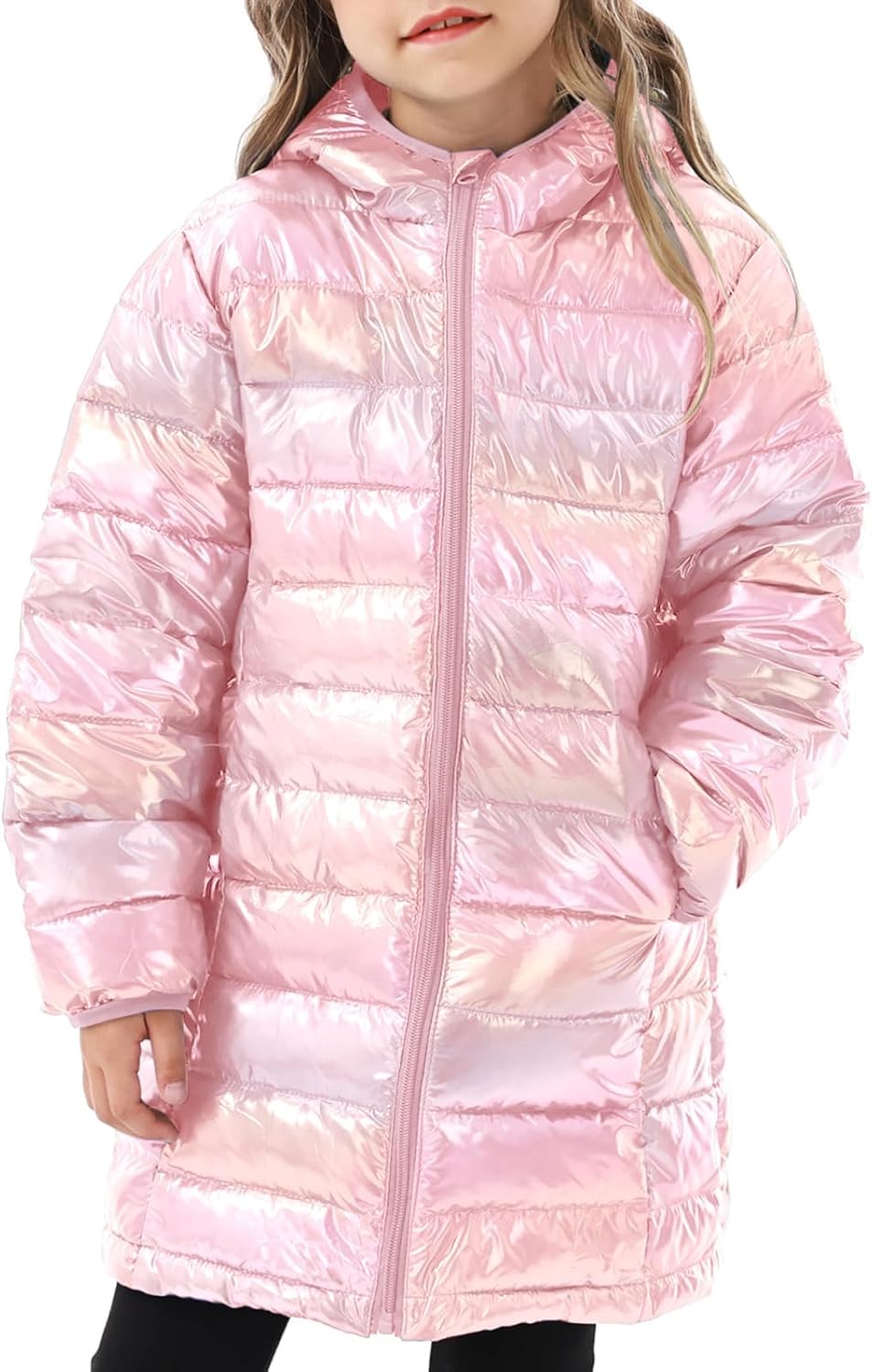 Cutemile Girls Winter Jacket Long Puffer Coat for Ages 4-12