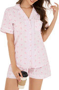 LUBOT 100% Cotton Pajamas for Women - Stylish Summer Sleepwear