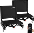 Wide Stadium Seats for Bleachers with Back Support - Comfortable