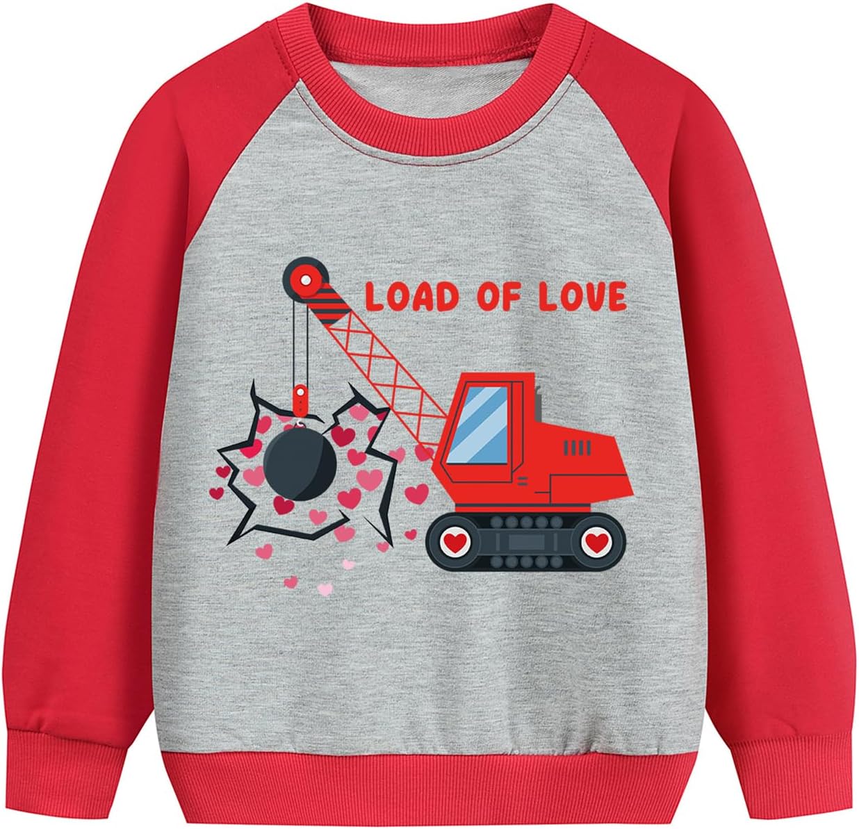 Tkria Valentine Toddler Sweatshirt - Dino Love