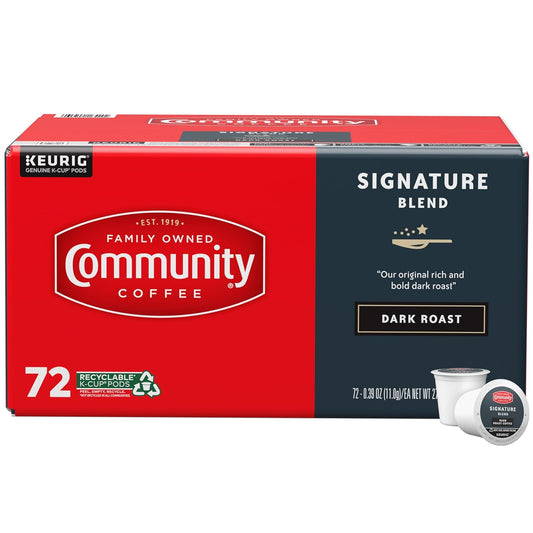 Community Coffee Signature Blend Dark Roast Pods for Keurig