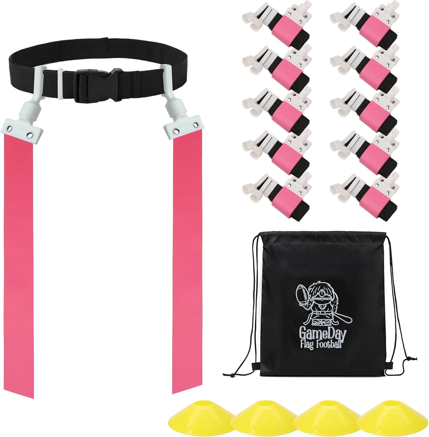 Gameday Flag Football Set - Complete 10 Player Flag Belts