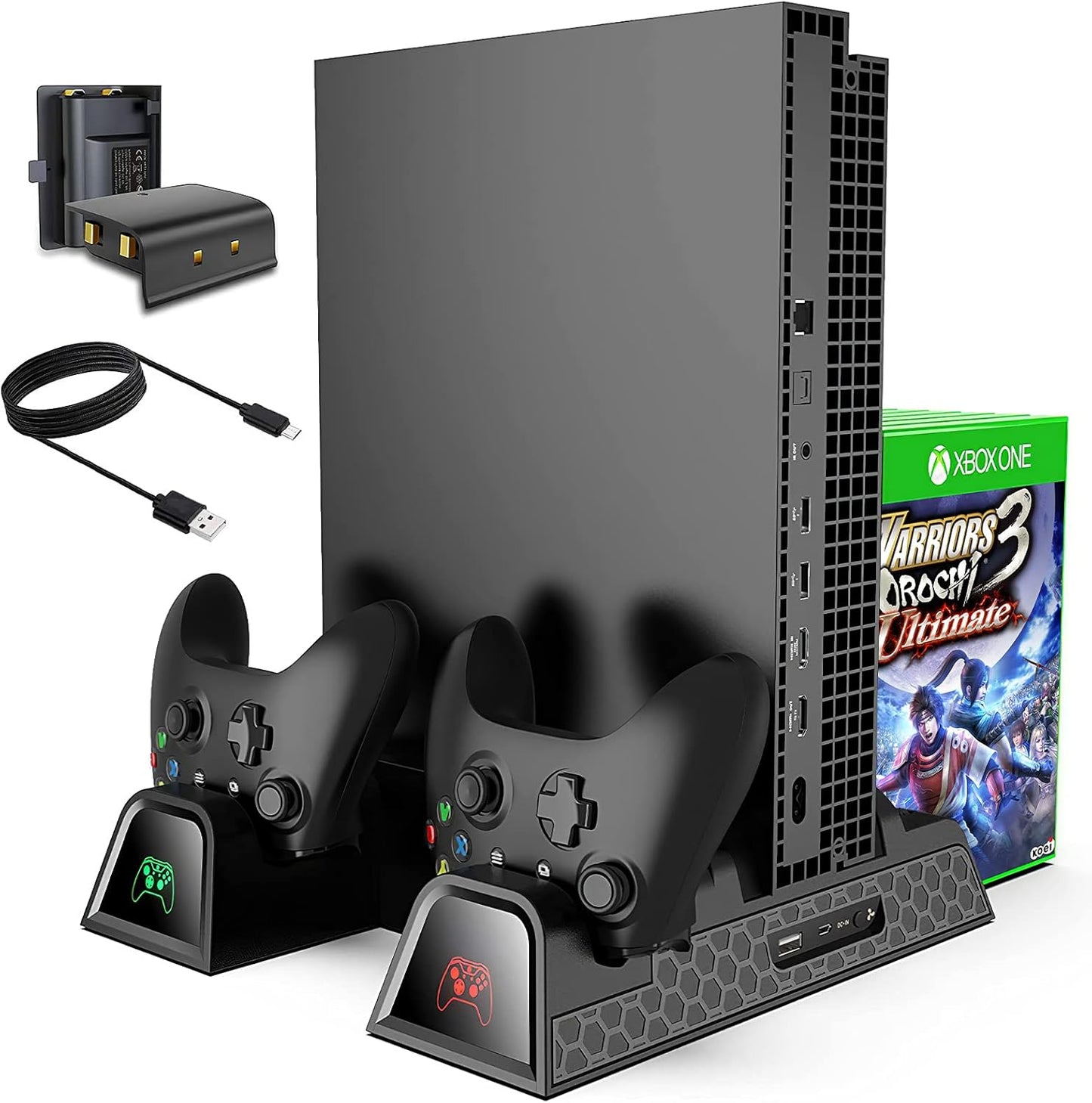 Cooling Stand for Xbox One X/S with Dual Controller Charging Station