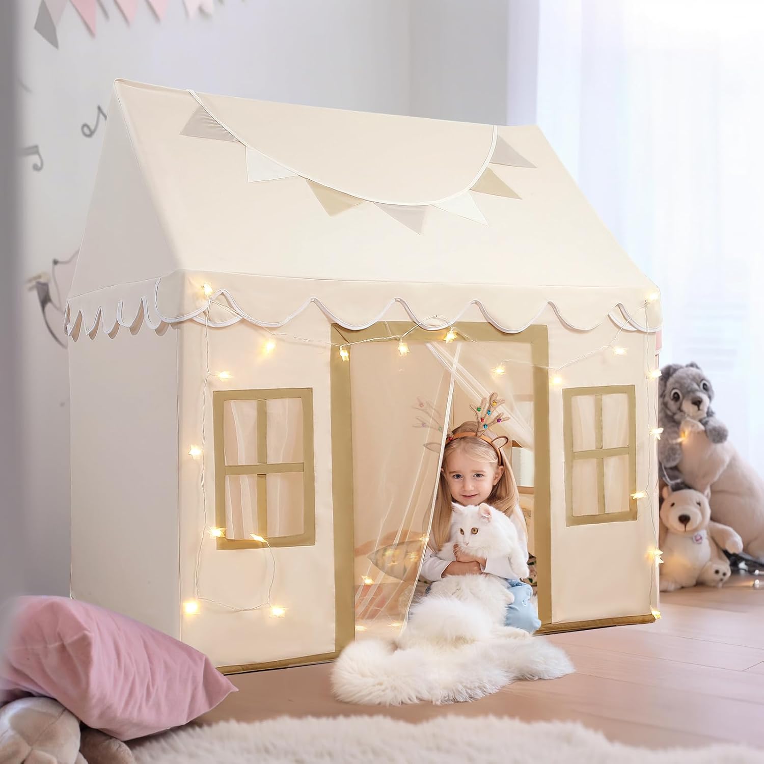 Hopeseily Kids Play Tent: Large, Washable, Indoor/Outdoor Fun!
