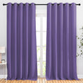 Lilac Purple Sliding Door Curtains 118 in Panels Set - Blackout