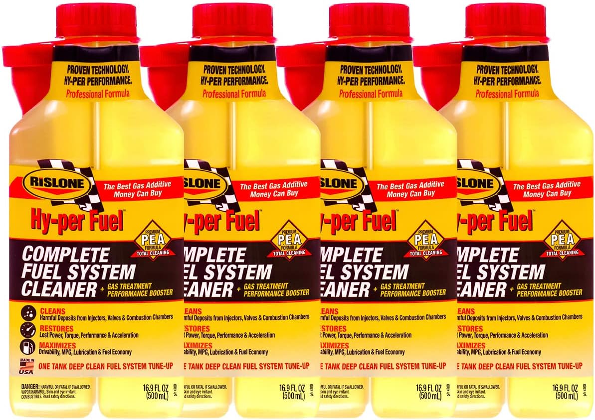 Rislone Hy-per Fuel Complete Fuel System Cleaner Pack of 4