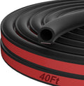 40 Ft Rubber Weather Stripping Door Seal D Shaped - Noise Reduction