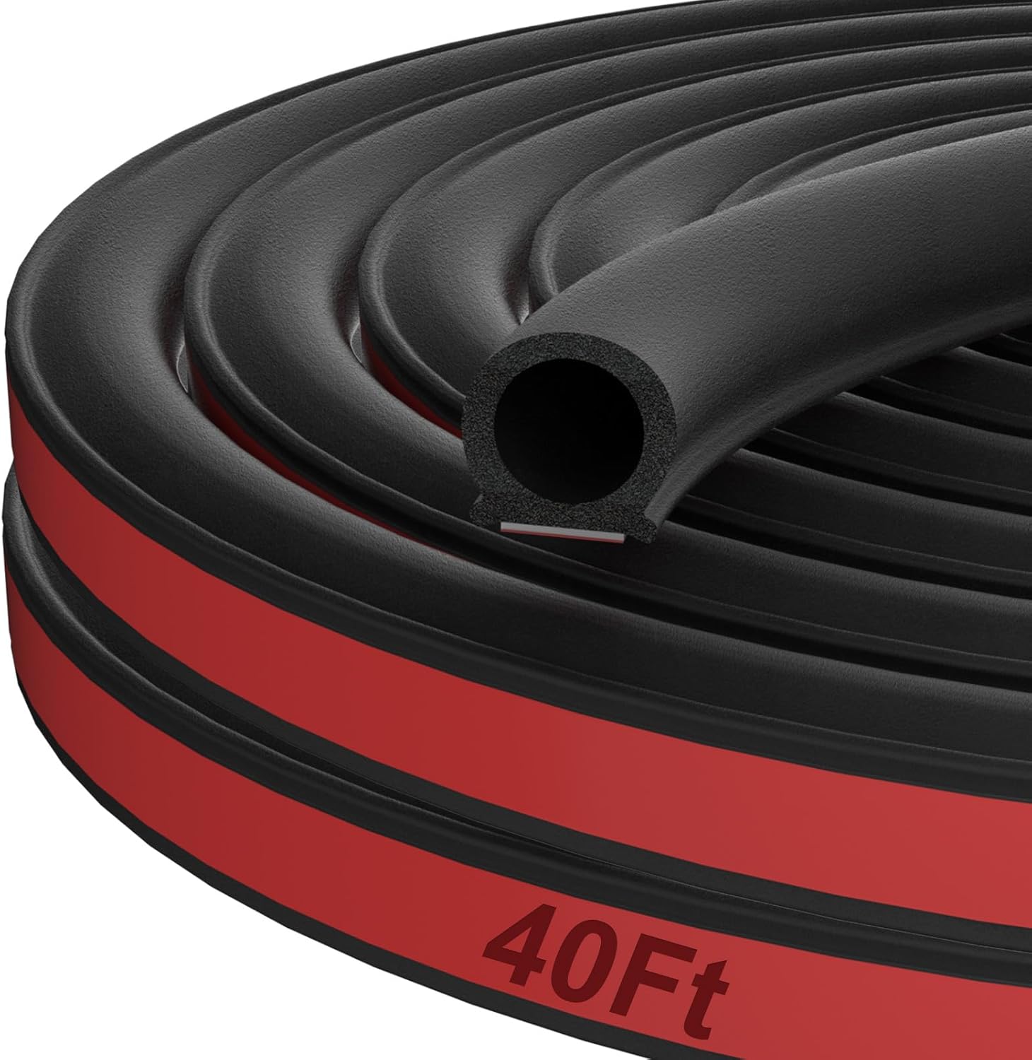 40 Ft Rubber Weather Stripping Door Seal for Cars and Trucks