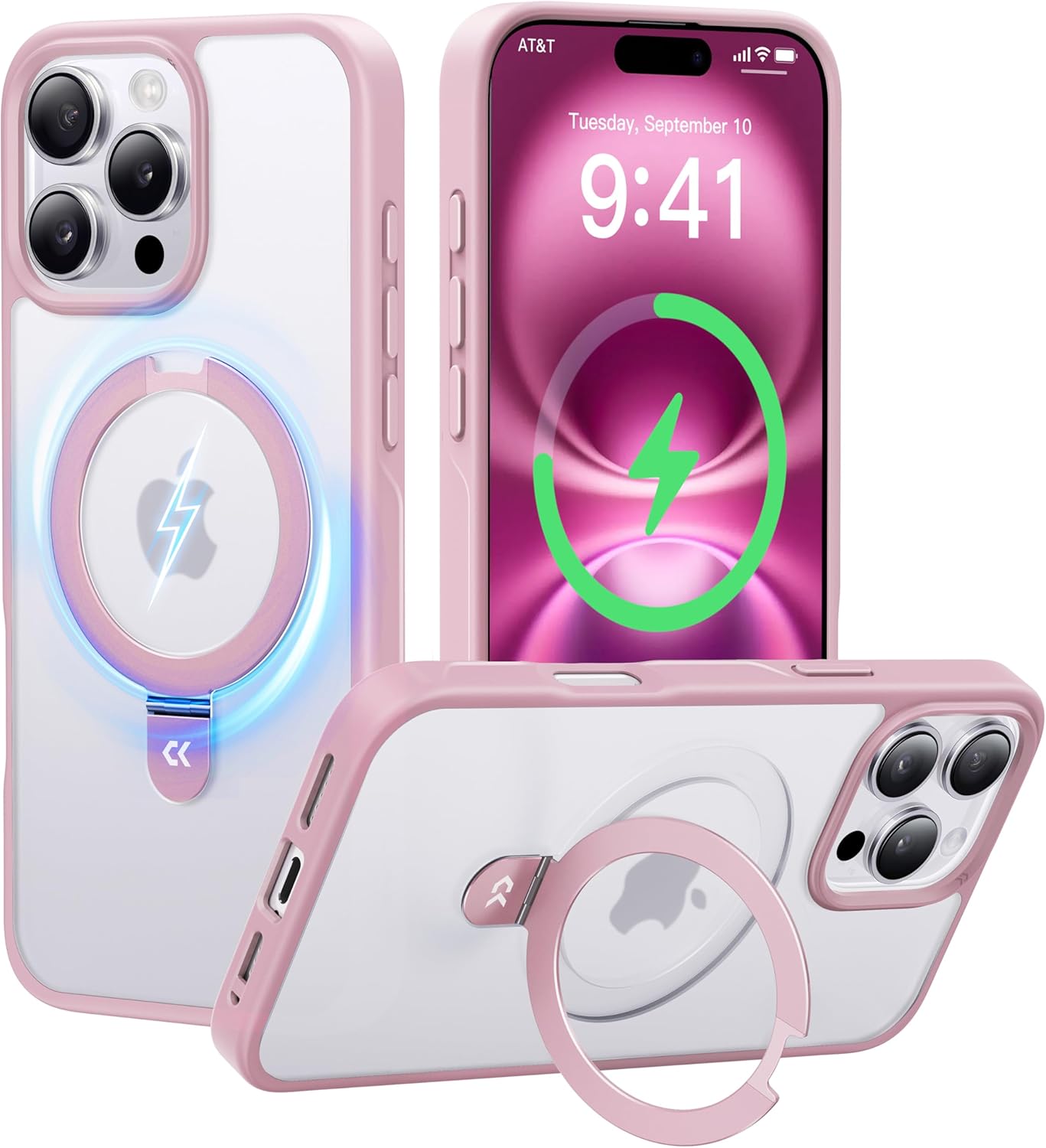 CASEKOO 14 Pro Max Case with Invisible Stand and Protection